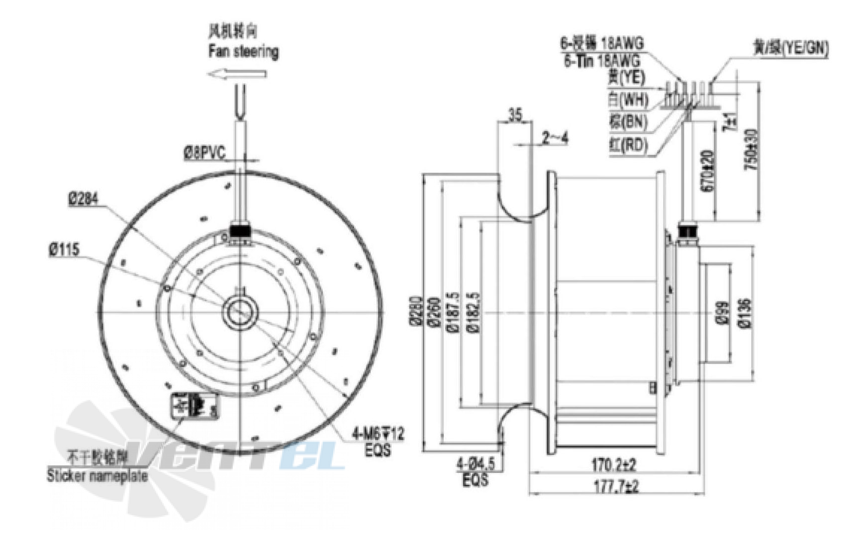 Fans-tech SC280B1-AL5-00 - описание, технические характеристики, графики