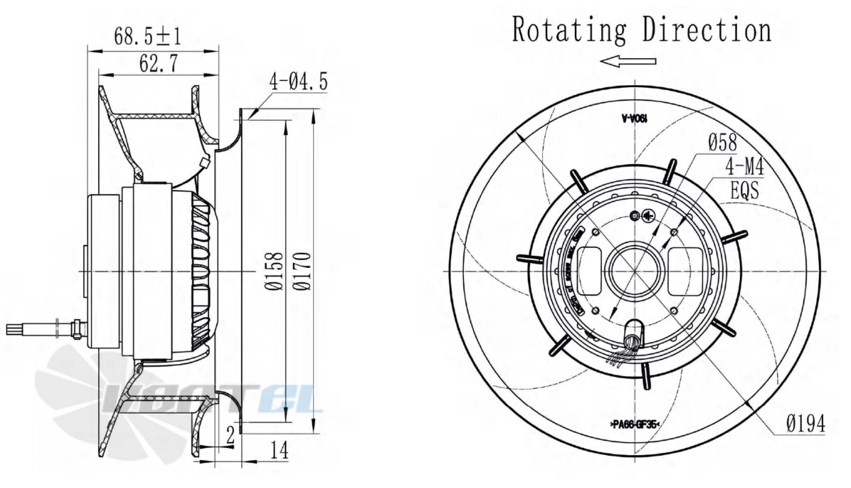 Longwell LWBA2E190-092NU-02 - описание, технические характеристики, графики