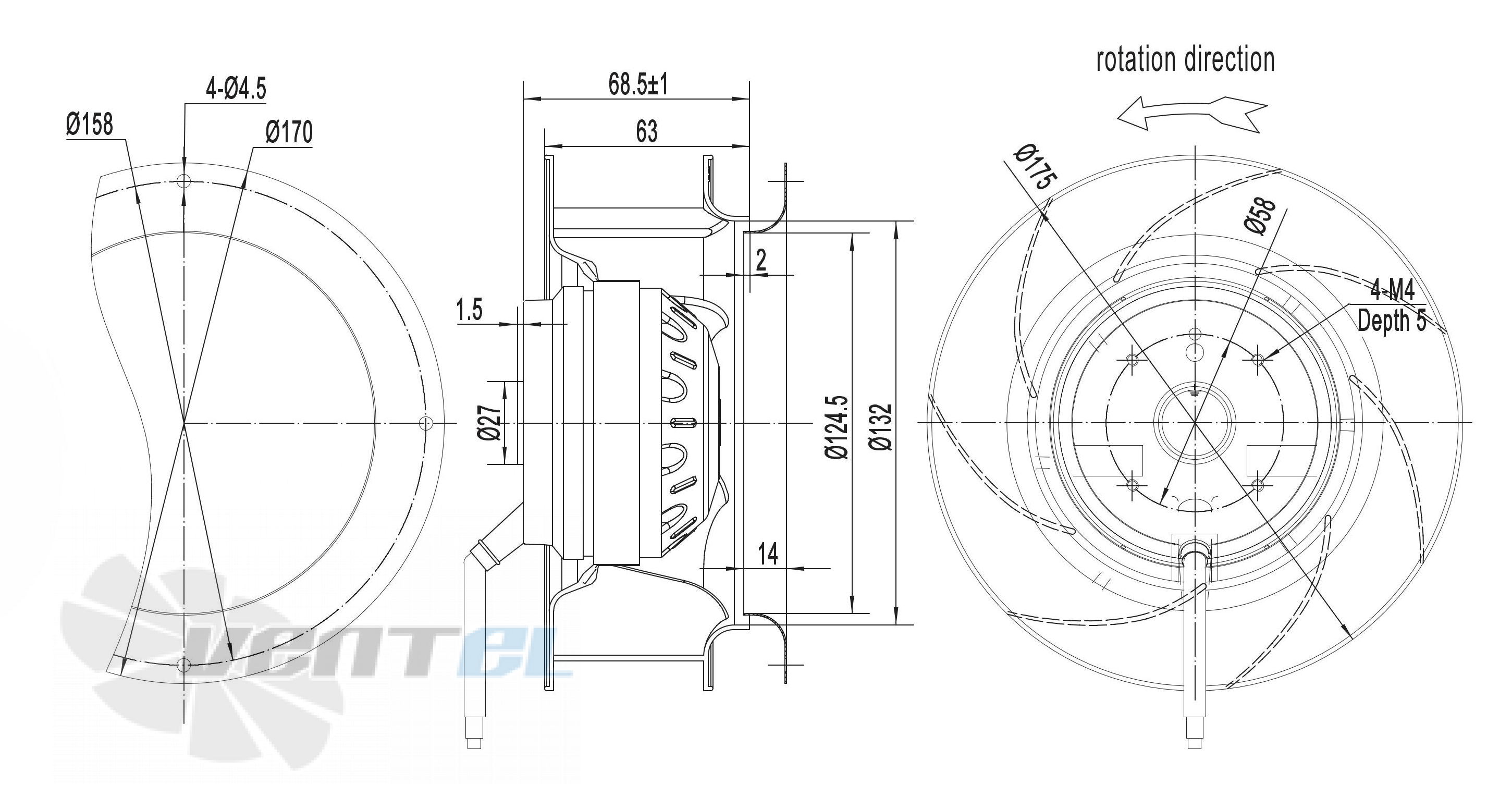 Longwell LWBA2E175-092NS-03 - описание, технические характеристики, графики