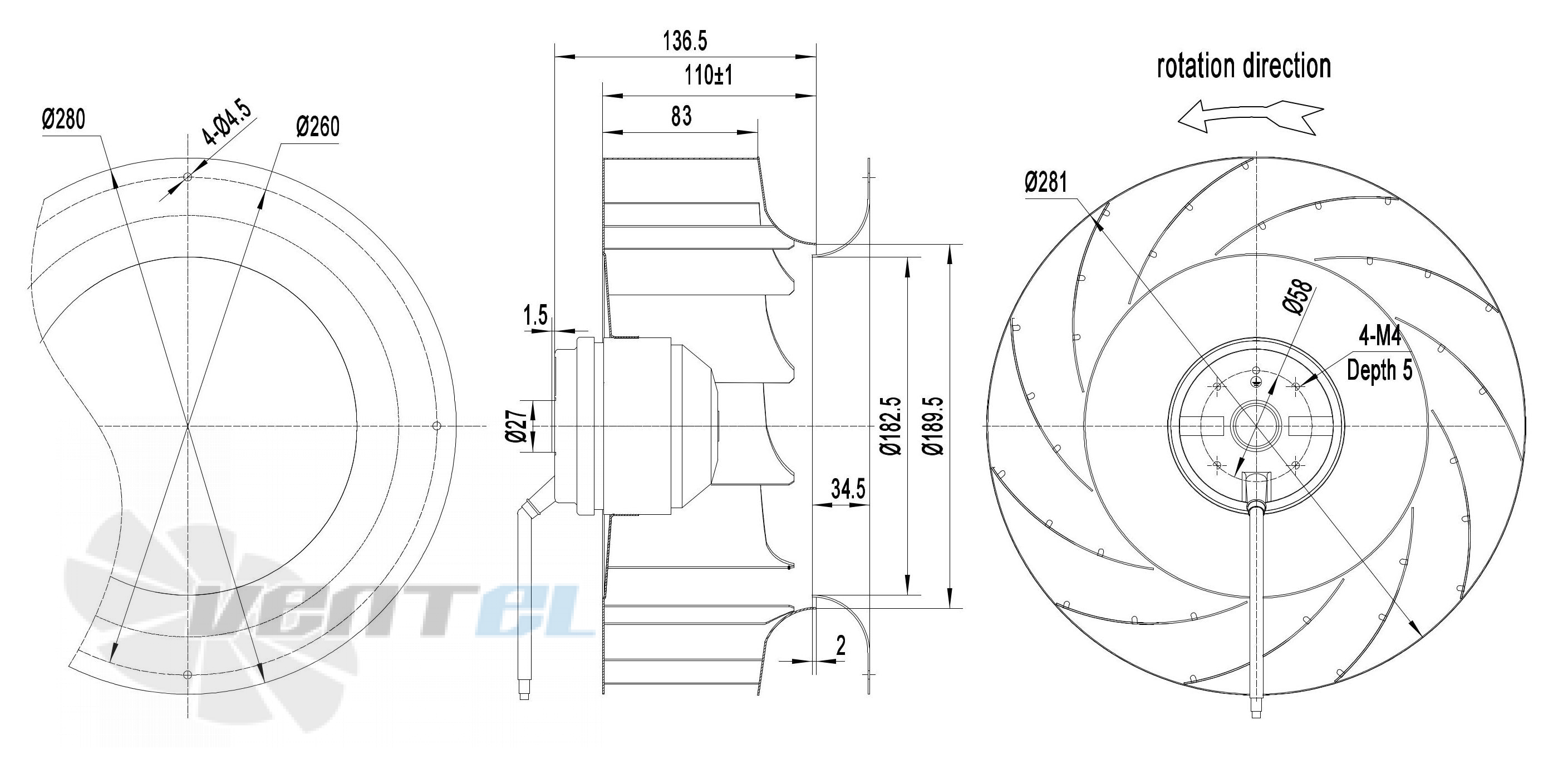 Longwell LWBA4E280-092NS-03 - описание, технические характеристики, графики