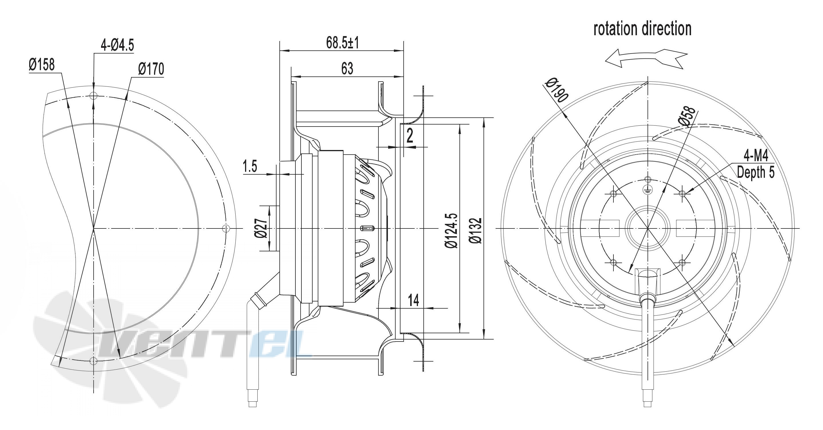 Longwell LWBA4E190-092NS-05 - описание, технические характеристики, графики