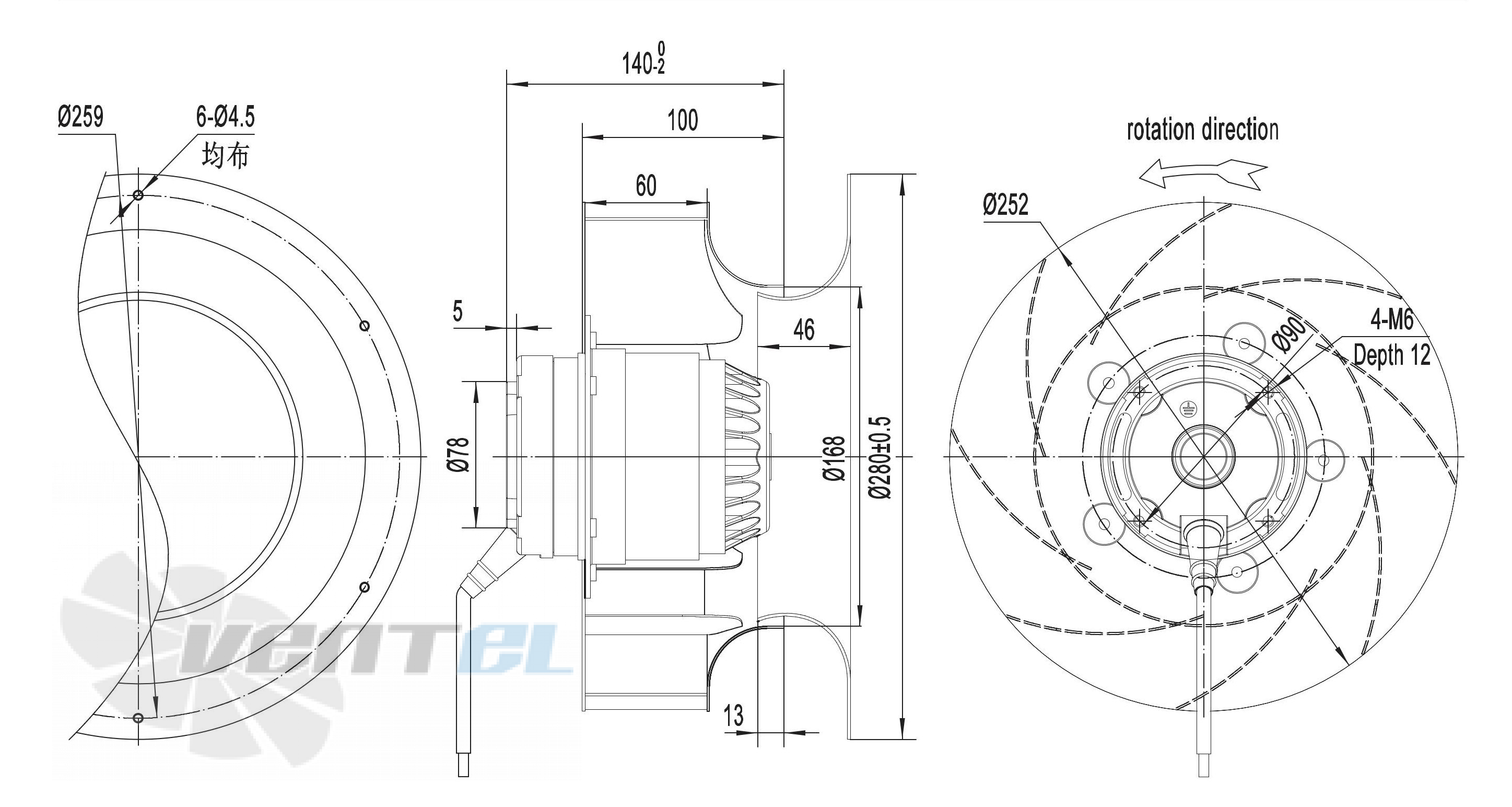 Longwell LWBA2D250-092NT-06 - описание, технические характеристики, графики