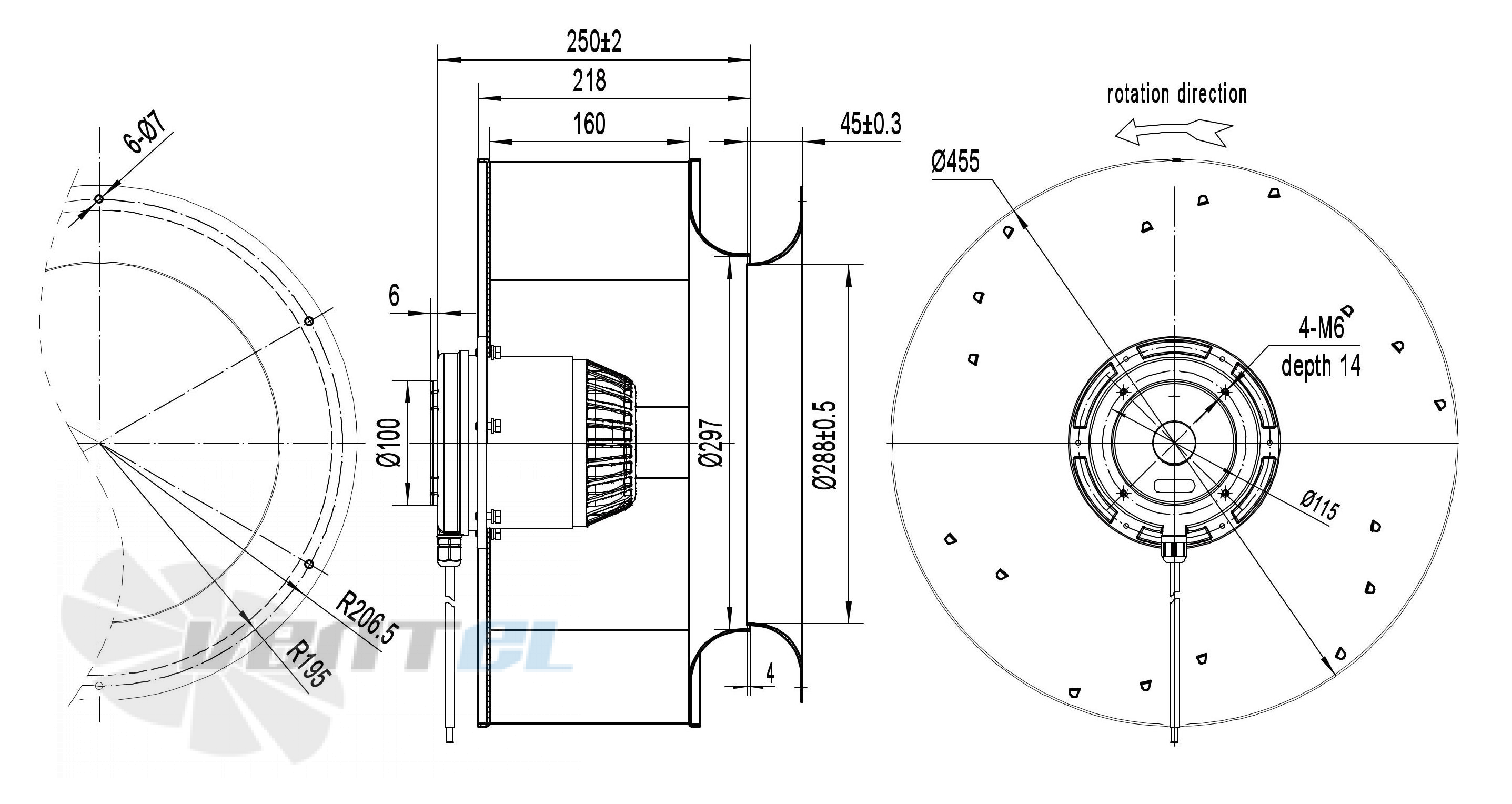 Longwell LWBA6D450-138NT-07 - описание, технические характеристики, графики