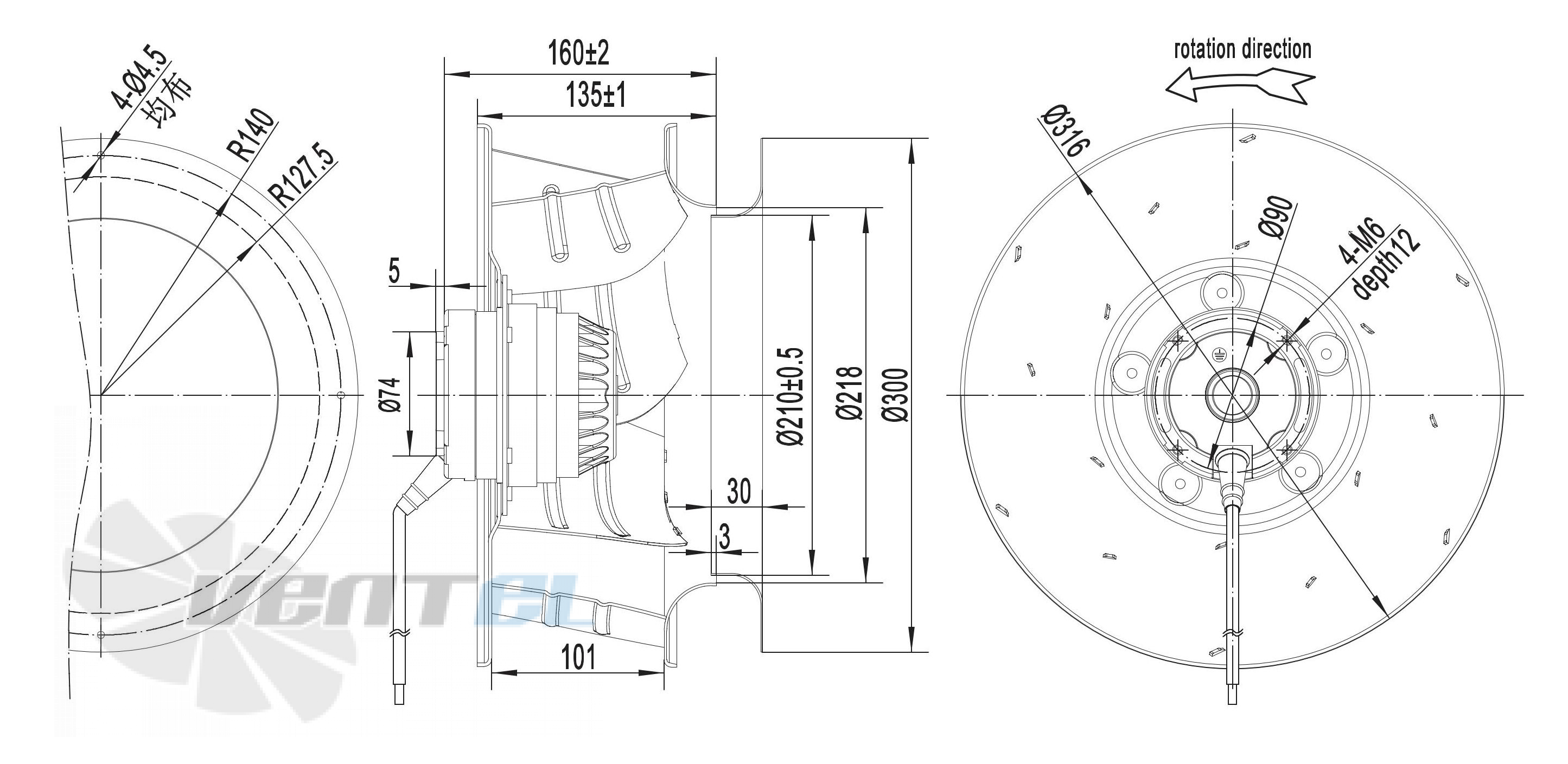 Longwell LWBA4E315-102NS-05 - описание, технические характеристики, графики