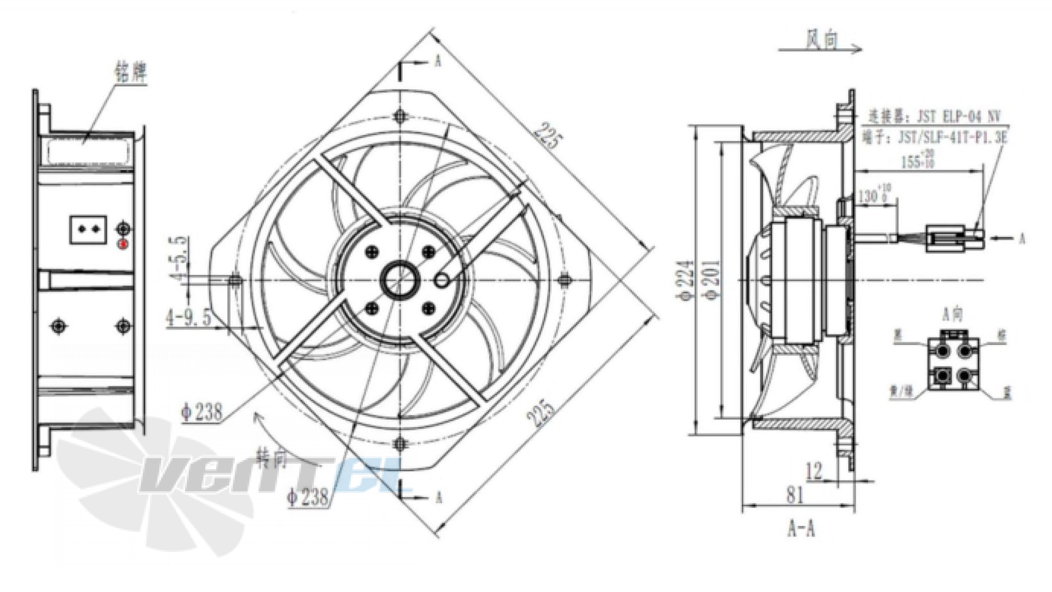 Fans-tech AR200A1-AF5-04 - описание, технические характеристики, графики