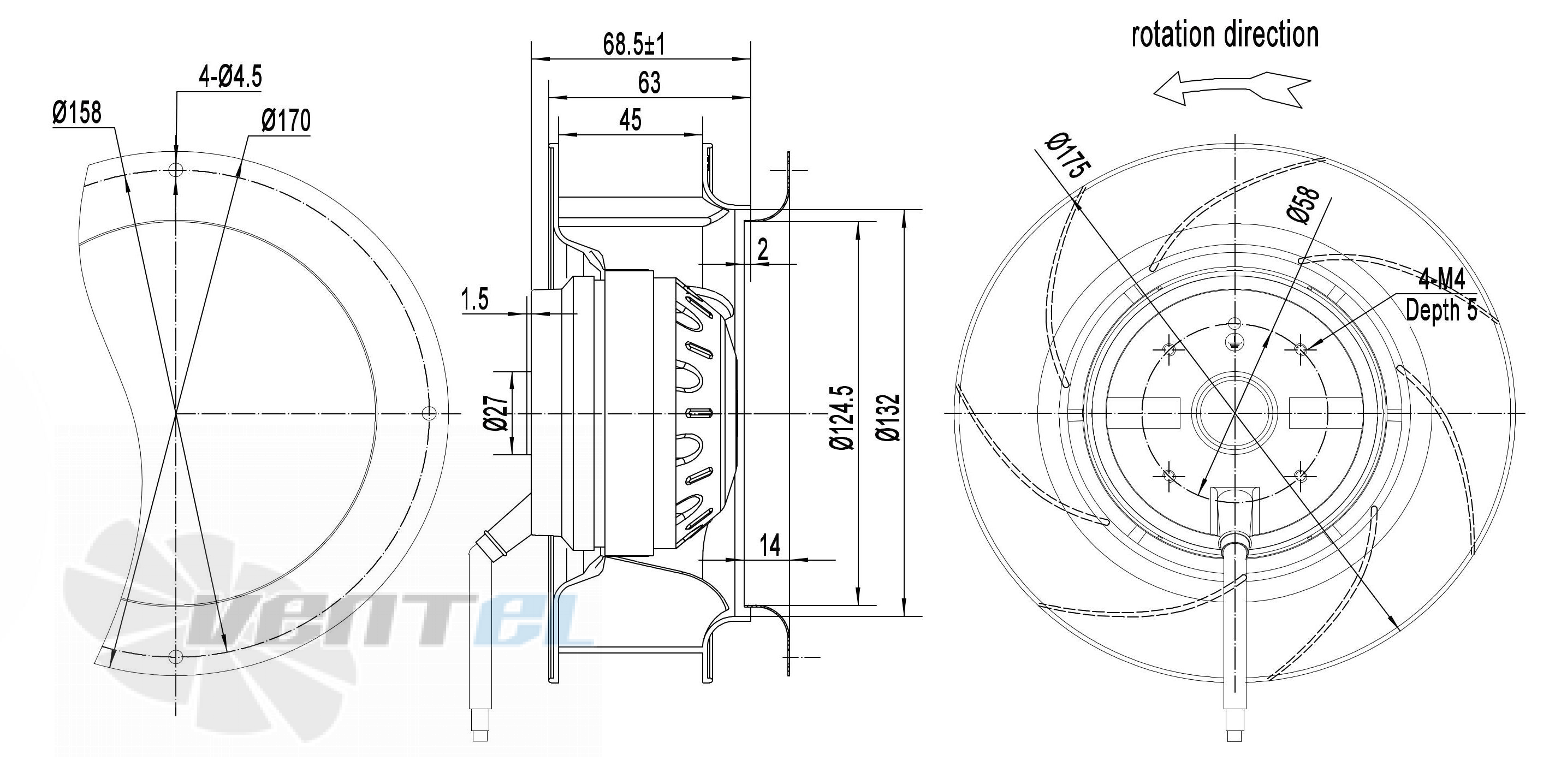 Longwell LWBA2E175-092NS-05 - описание, технические характеристики, графики