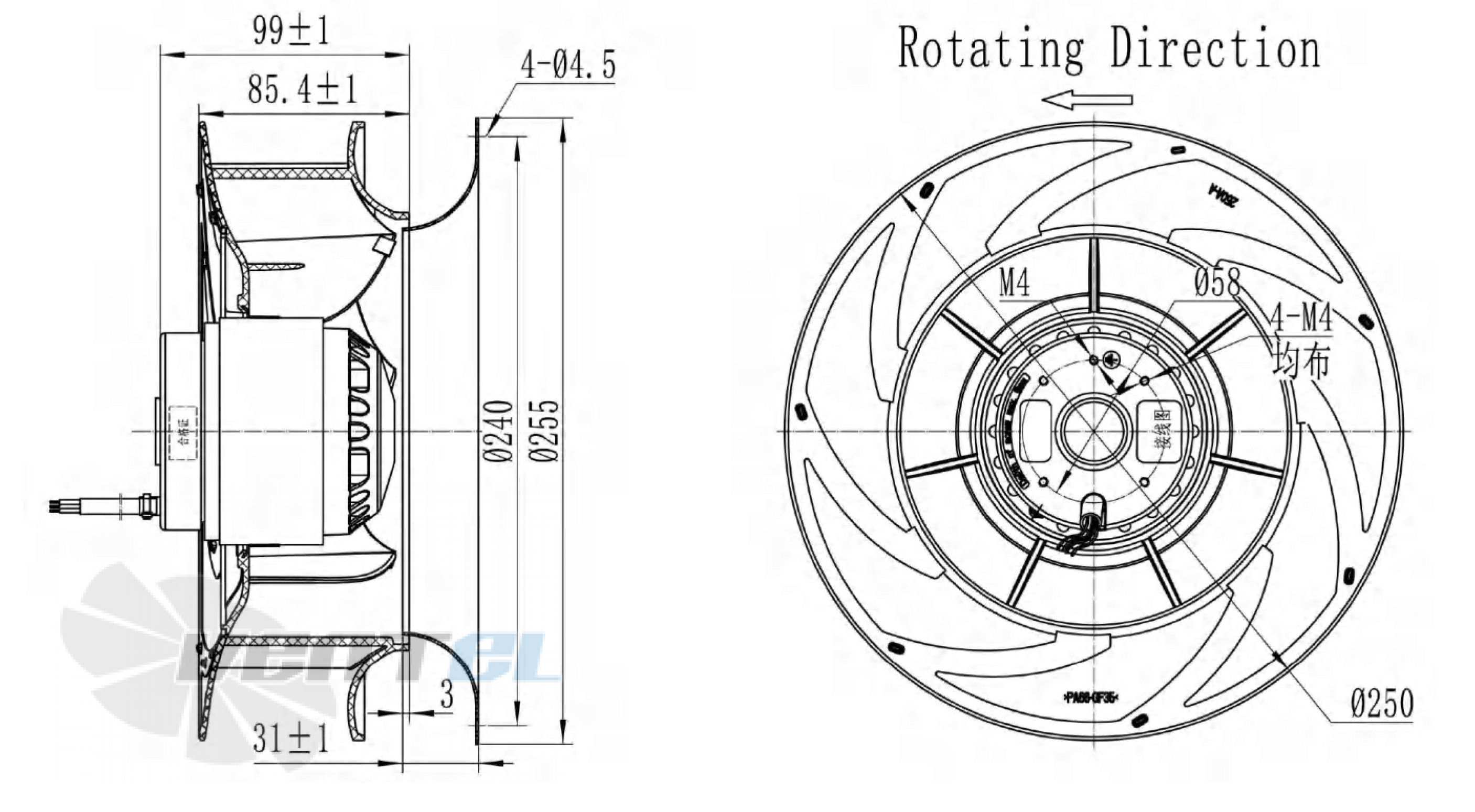 Longwell LWBA2E250-092NS-07 - описание, технические характеристики, графики