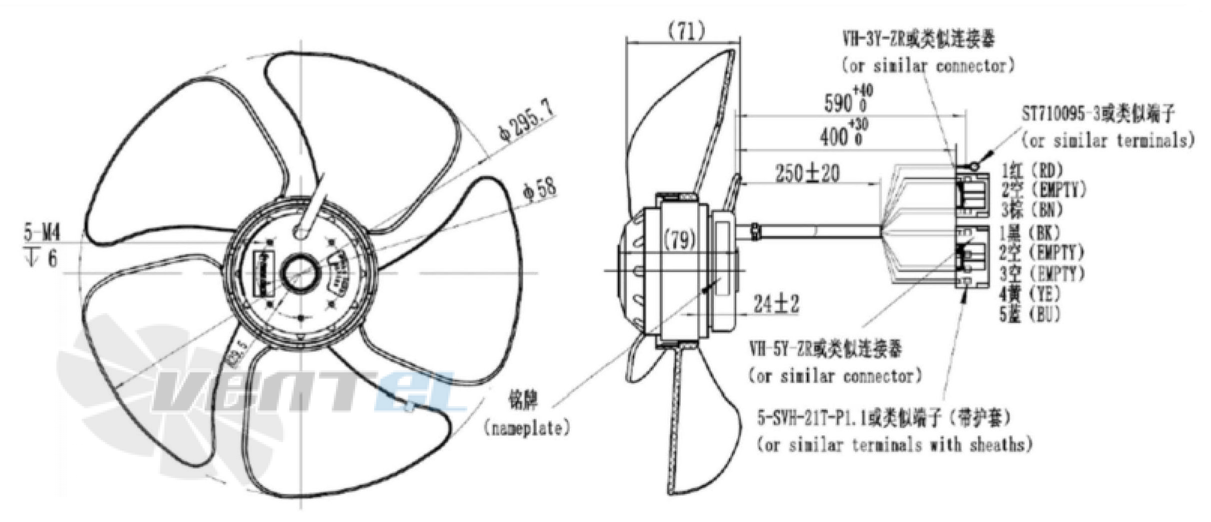 Fans-tech AF290A2-AG5-03 - описание, технические характеристики, графики