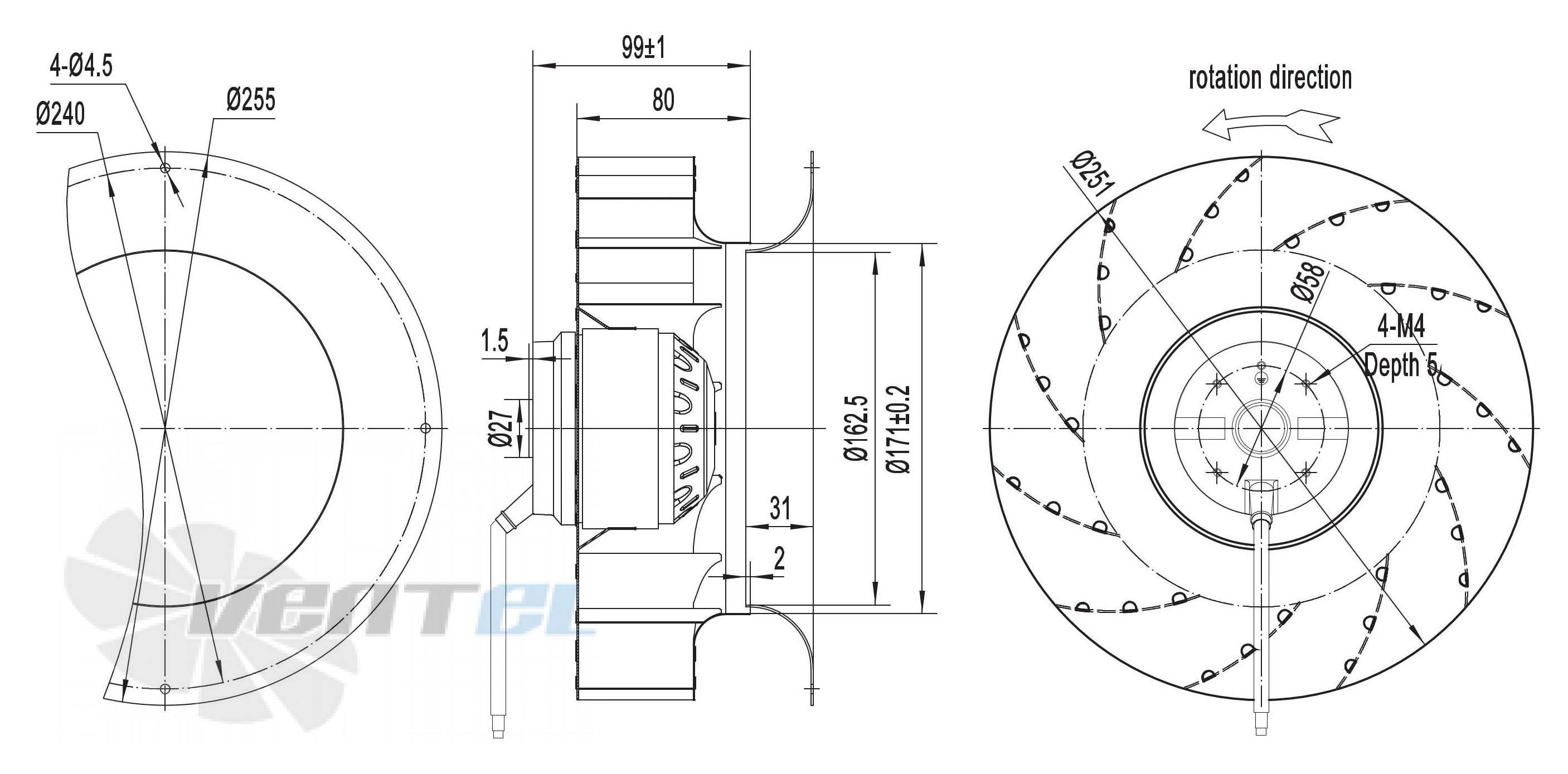 Longwell LWBA4D250-092NT-19 - описание, технические характеристики, графики