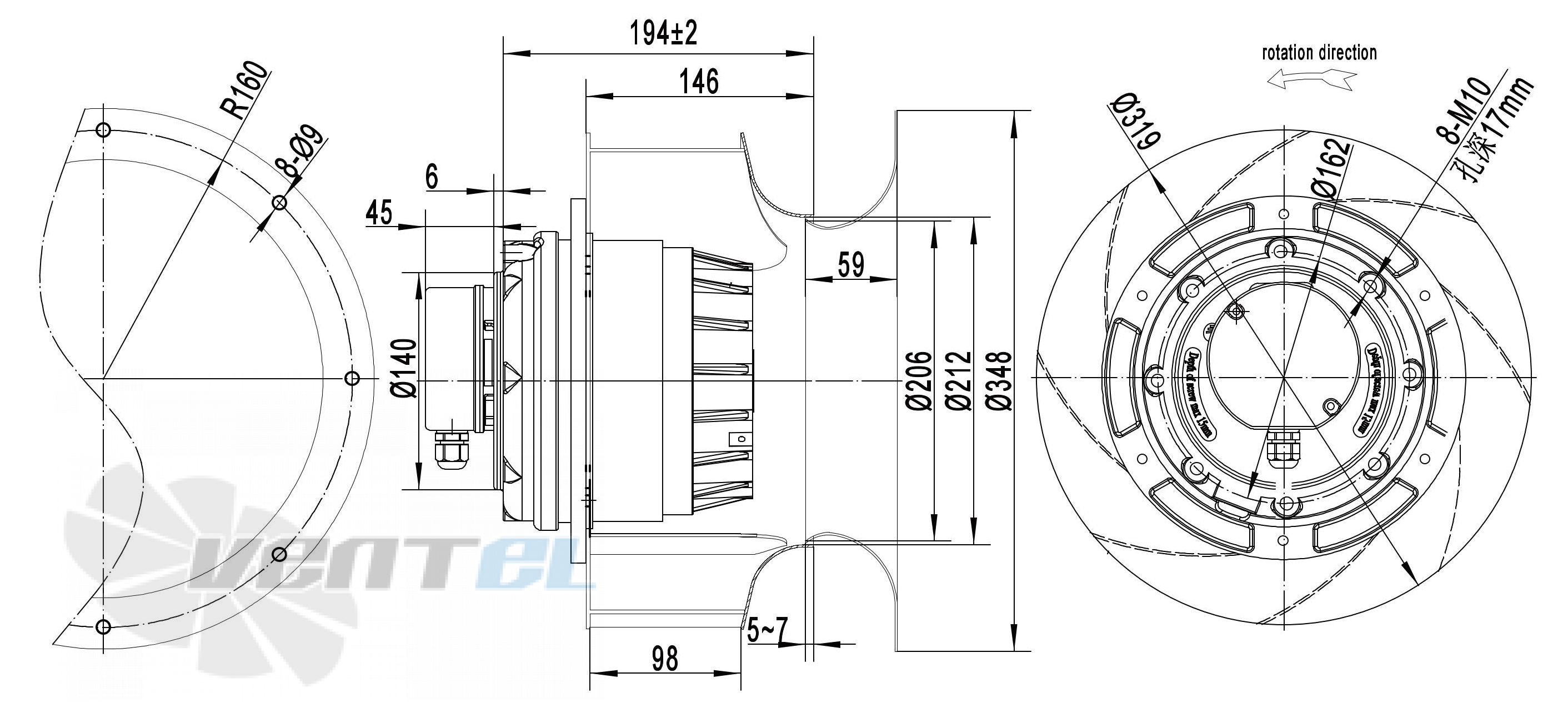 Longwell LWBA2D315-188NT-17 - описание, технические характеристики, графики