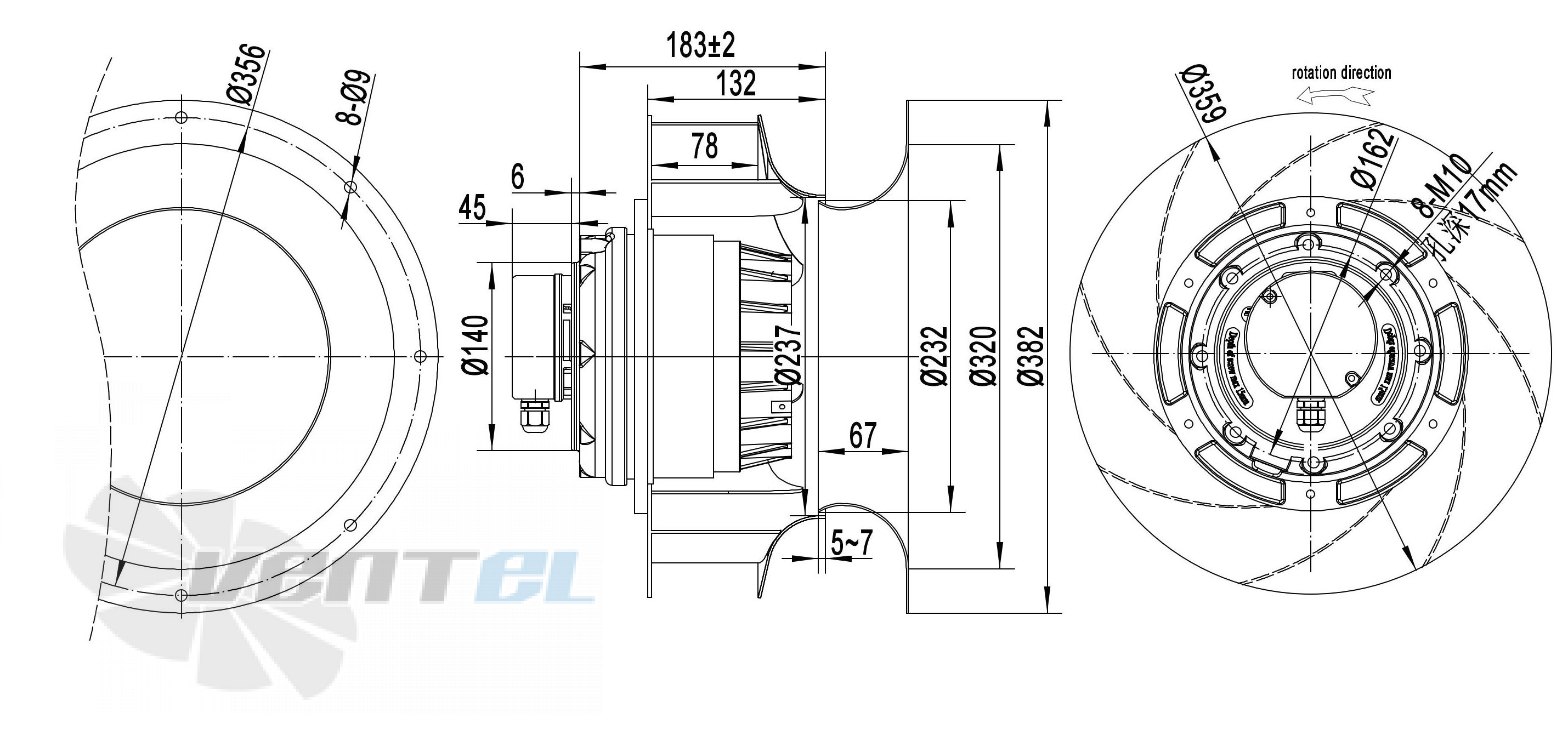 Longwell LWBA2D355-188NT-17 - описание, технические характеристики, графики