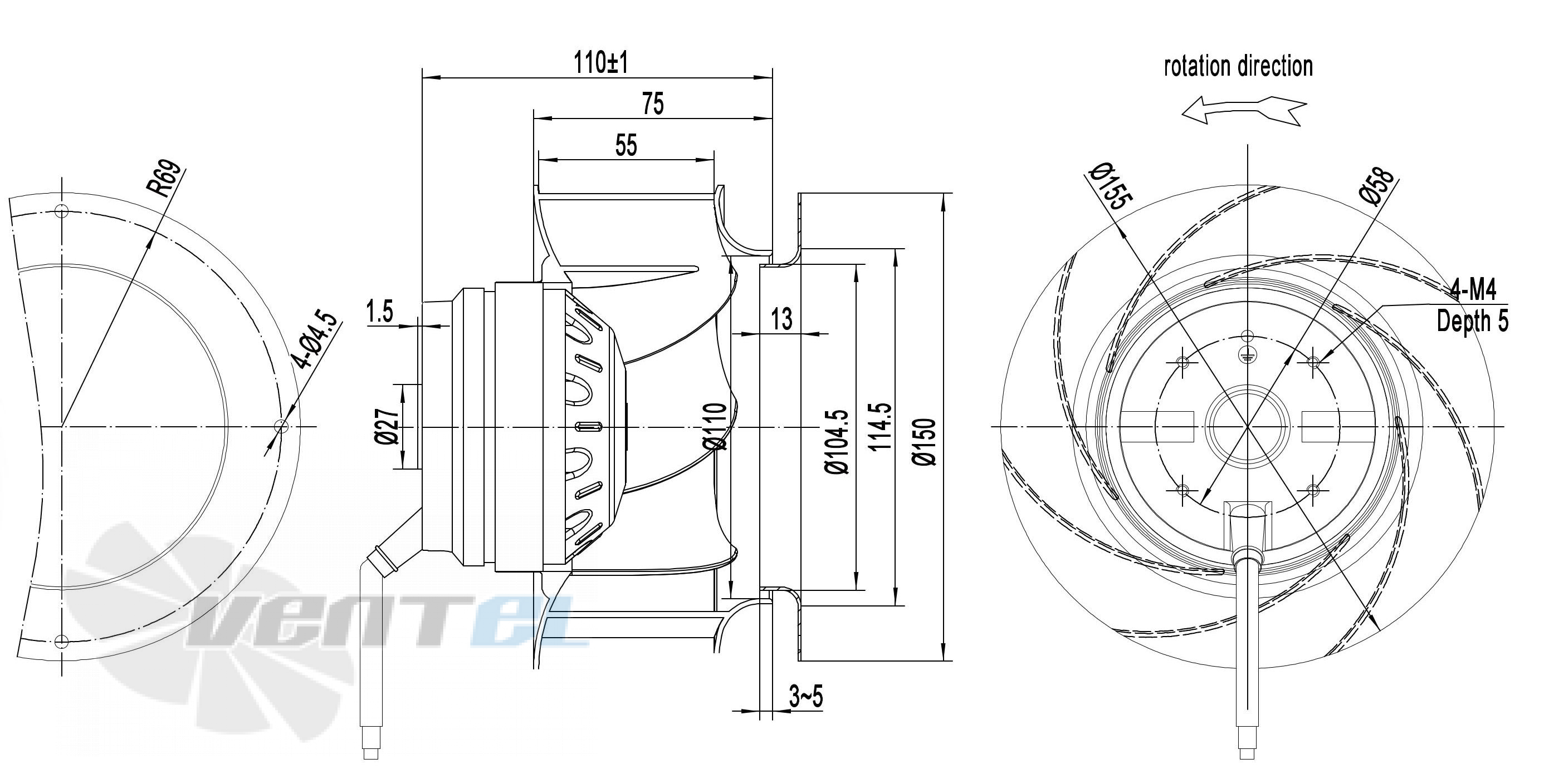 Longwell LWBA2E155-092NS-01 - описание, технические характеристики, графики