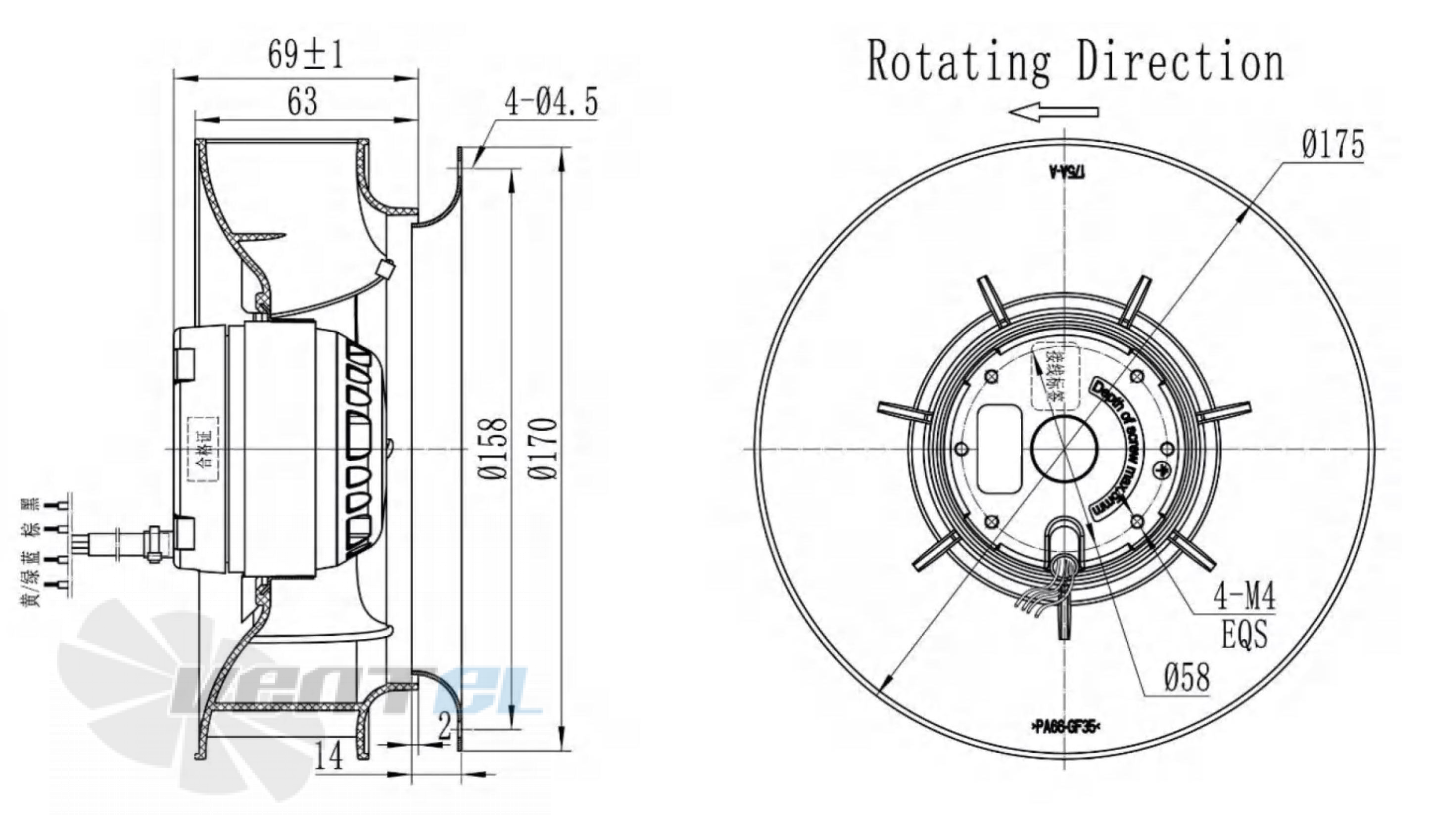 Longwell LWBA2E175-072NU-01 - описание, технические характеристики, графики