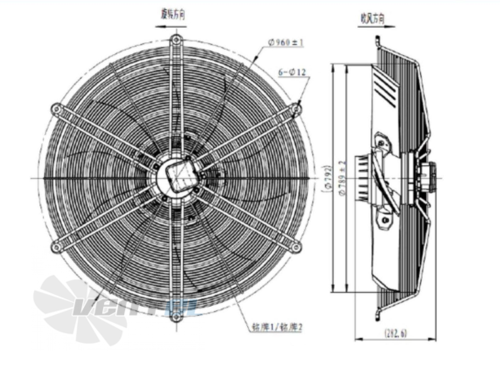 Fans-tech AF800B3-AL5-06 - описание, технические характеристики, графики