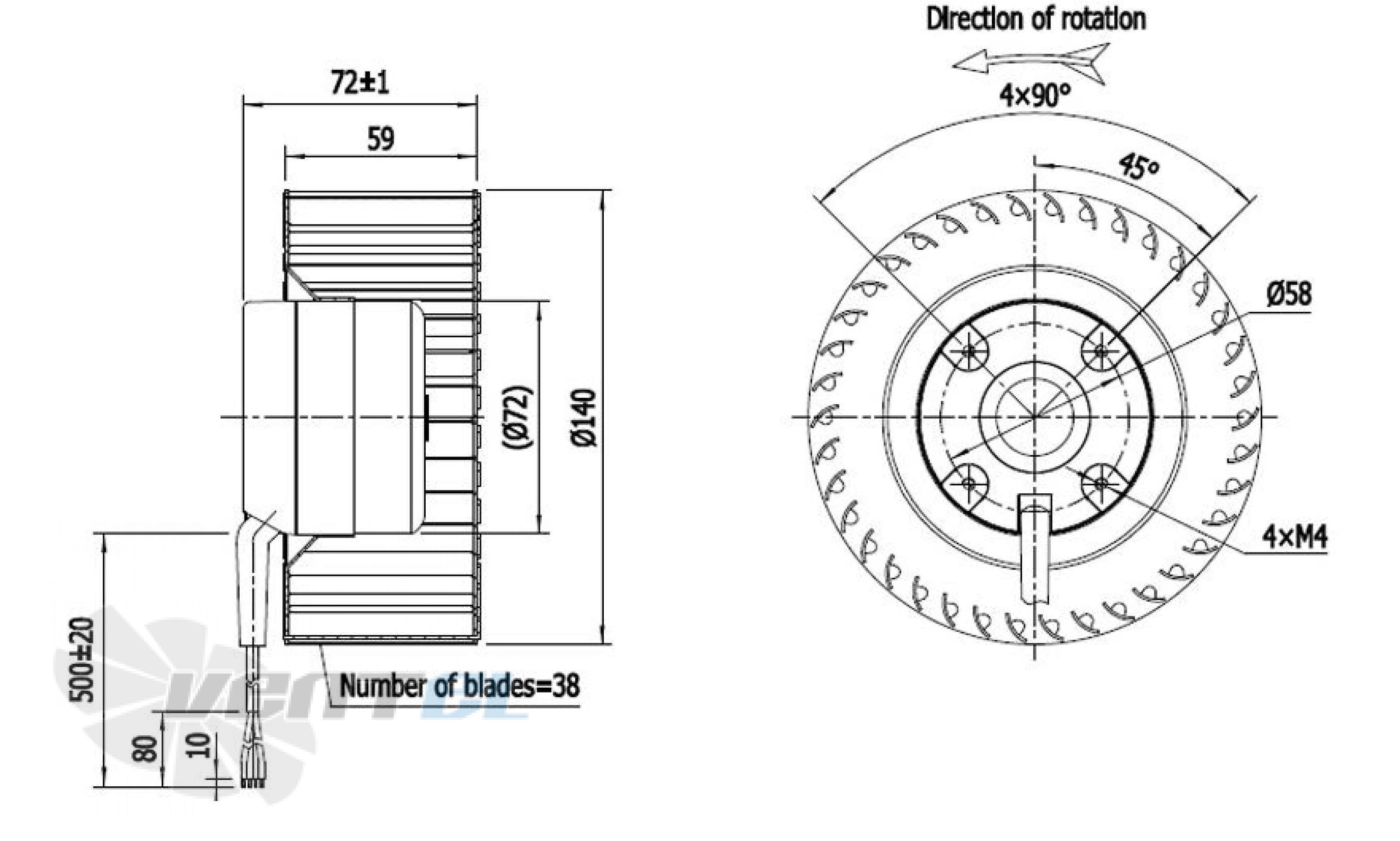 Longwell LWFD3G-140-072NM-01 - описание, технические характеристики, графики