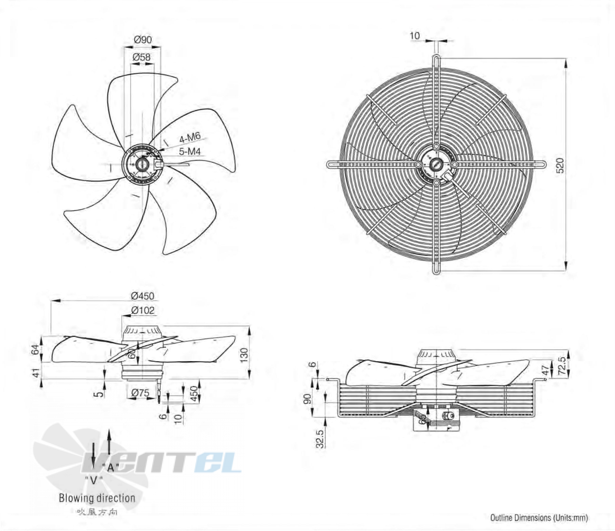 Jasonfan FJ4D-450.FGV - описание, технические характеристики, графики