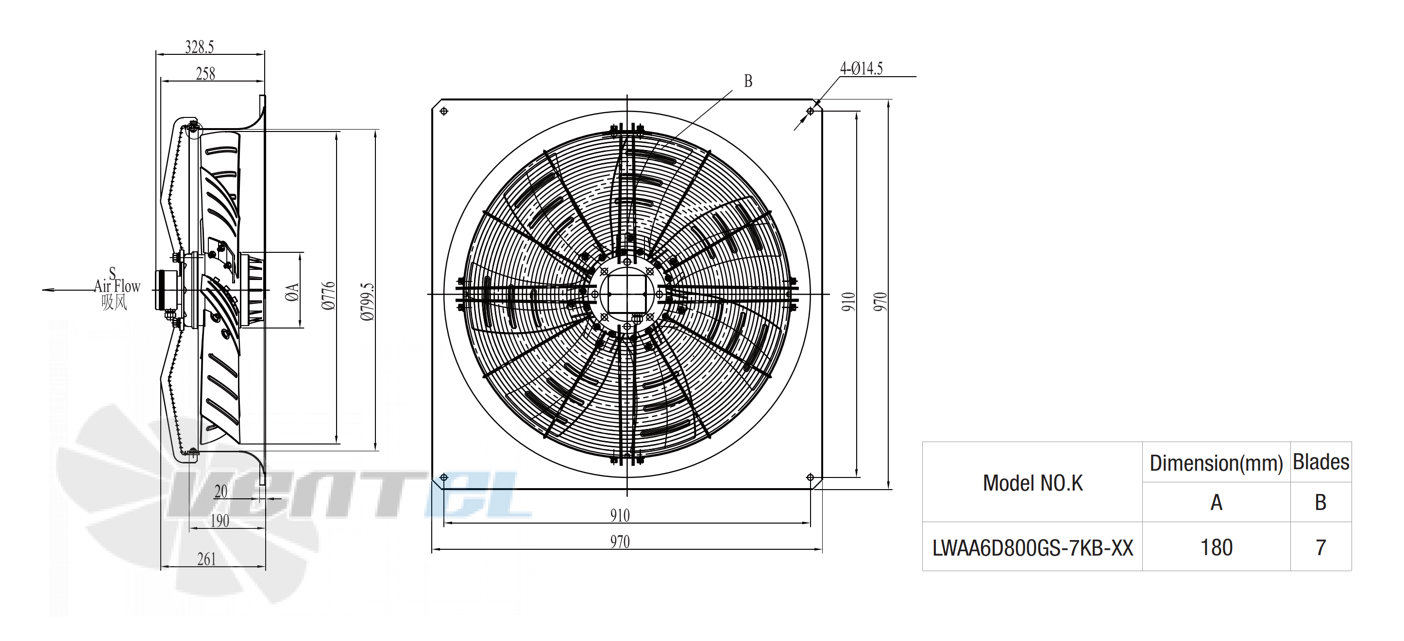 Longwell LWAA6D800S-7KB-07 - описание, технические характеристики, графики