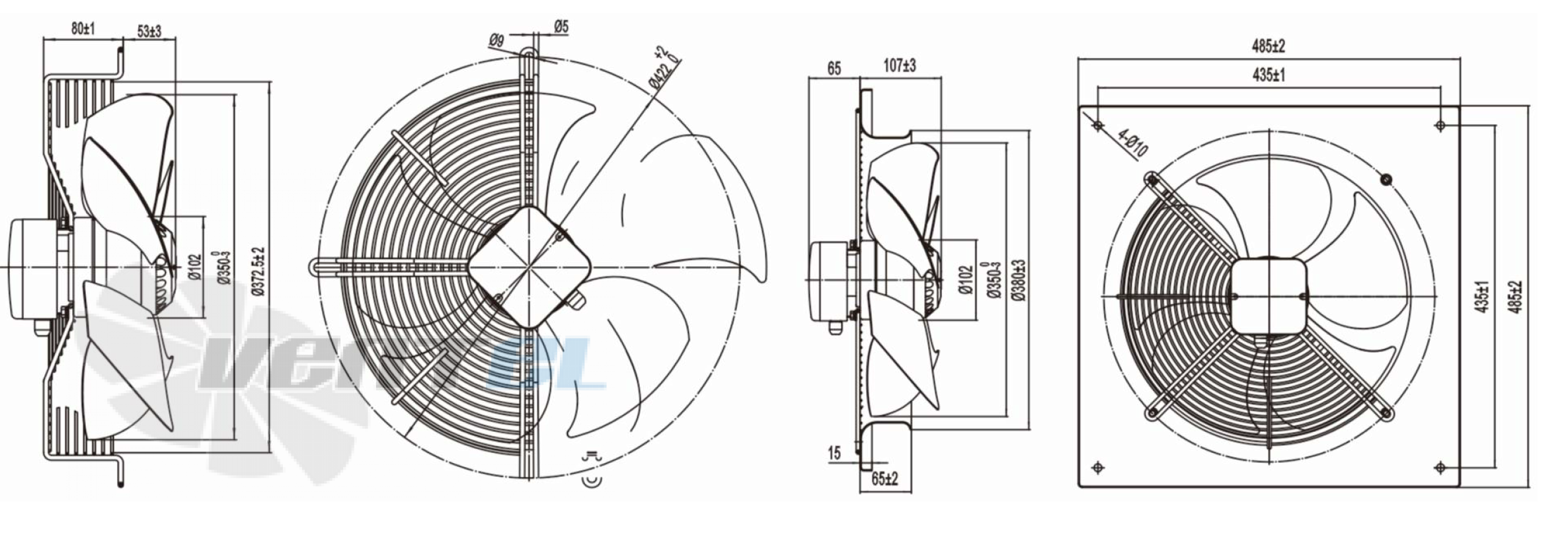 Longwell LWAA4E350S-5PB-01 - описание, технические характеристики, графики