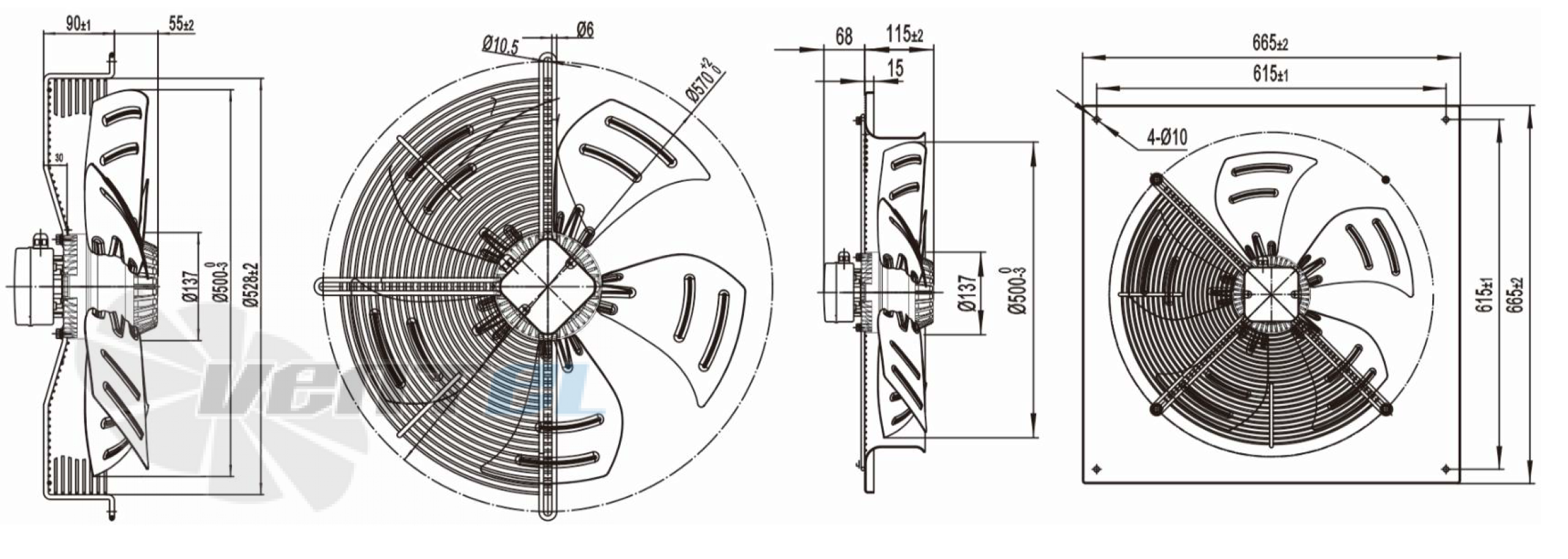 Longwell LWAA4E500S-5PB-01 - описание, технические характеристики, графики