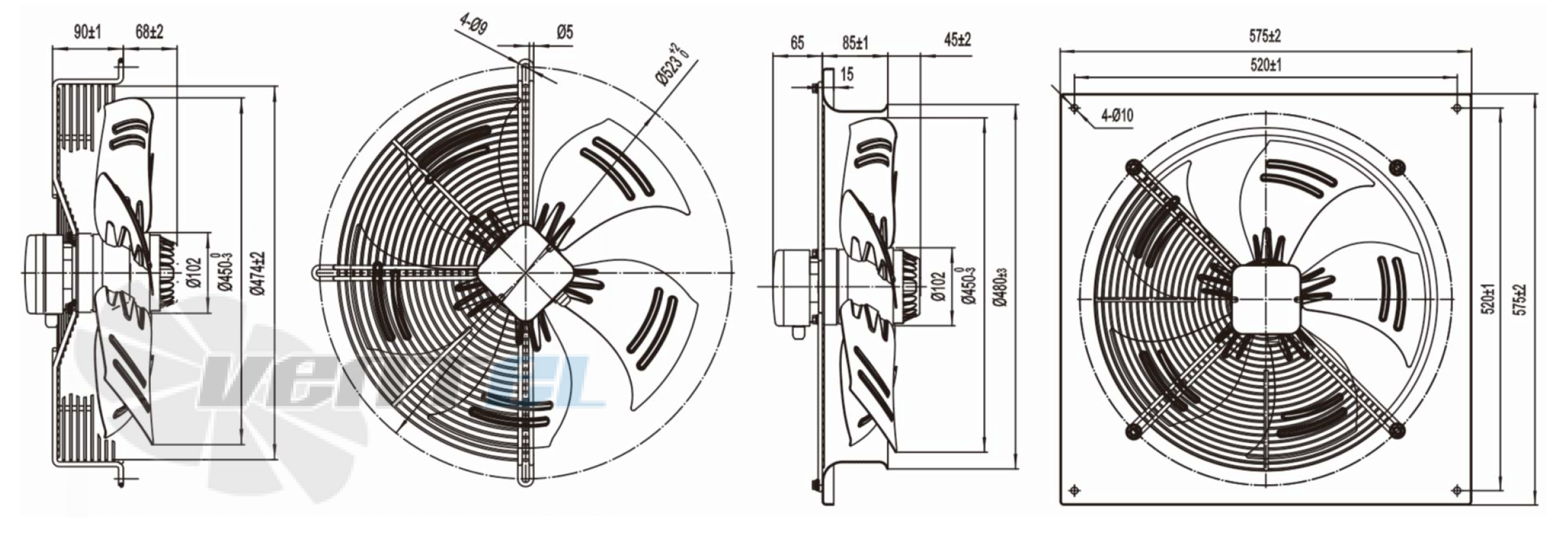 Longwell LWAA6D450S-5PB-04 - описание, технические характеристики, графики