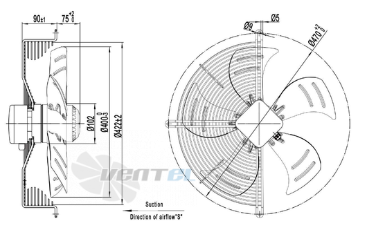 Longwell LWAA4D400S-5DM-12 - описание, технические характеристики, графики