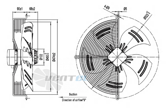 Longwell LWAA6D450S-5DM-08 - описание, технические характеристики, графики