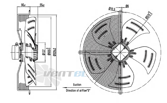 Longwell LWAA6D500S-5DM-08 - описание, технические характеристики, графики