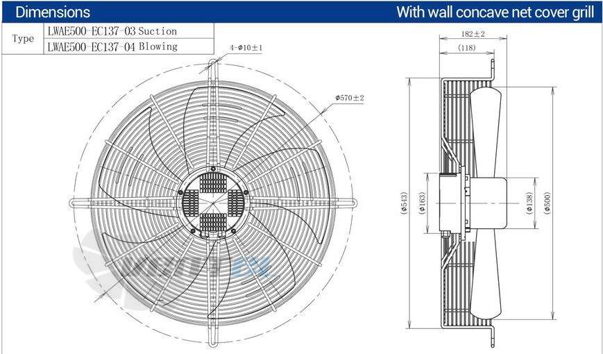 Longwell LWAE500-EC137-03 - описание, технические характеристики, графики