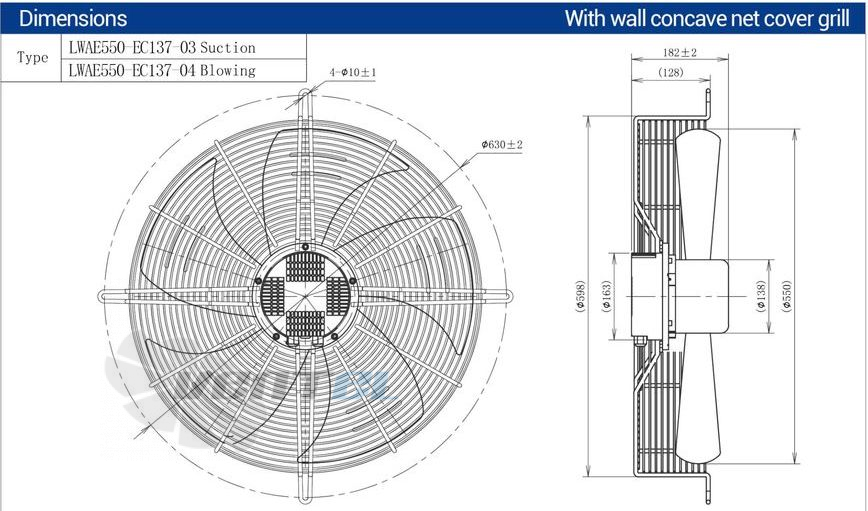 Longwell LWAE550-EC137-03 - описание, технические характеристики, графики