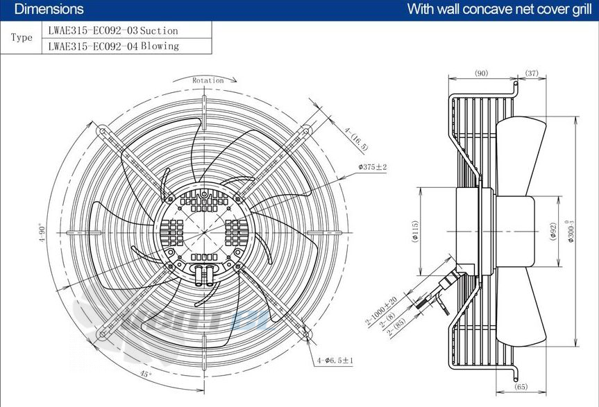 Longwell LWAE315-EC092-04 - описание, технические характеристики, графики