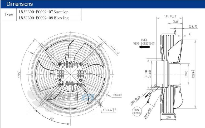 Longwell LWAE300-EC092-08 - описание, технические характеристики, графики