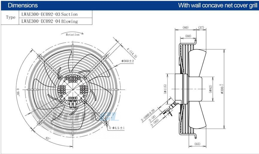 Longwell LWAE300-EC092-04 - описание, технические характеристики, графики