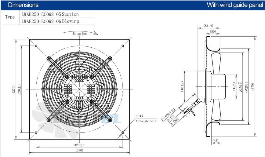 Longwell LWAE250-EC092-06 - описание, технические характеристики, графики