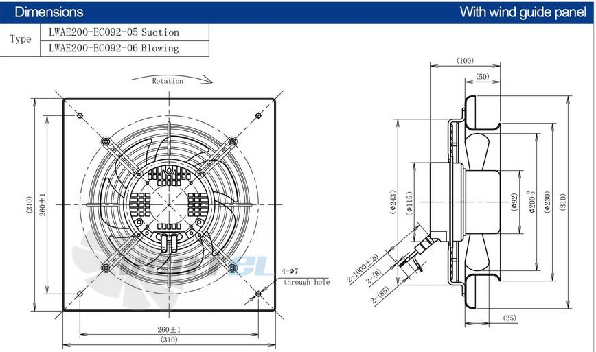 Longwell LWAE200-EC092-05 - описание, технические характеристики, графики