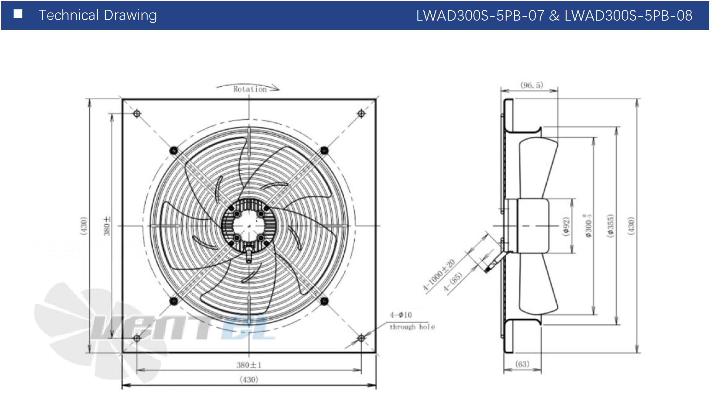 Longwell LWAD300T-5PB-08 - описание, технические характеристики, графики