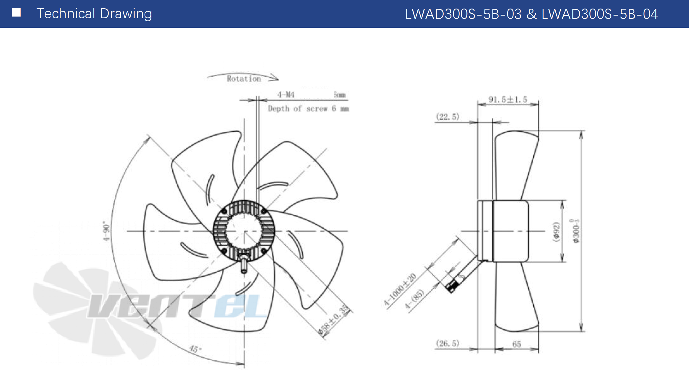 Longwell LWAD300T-5B-04 - описание, технические характеристики, графики