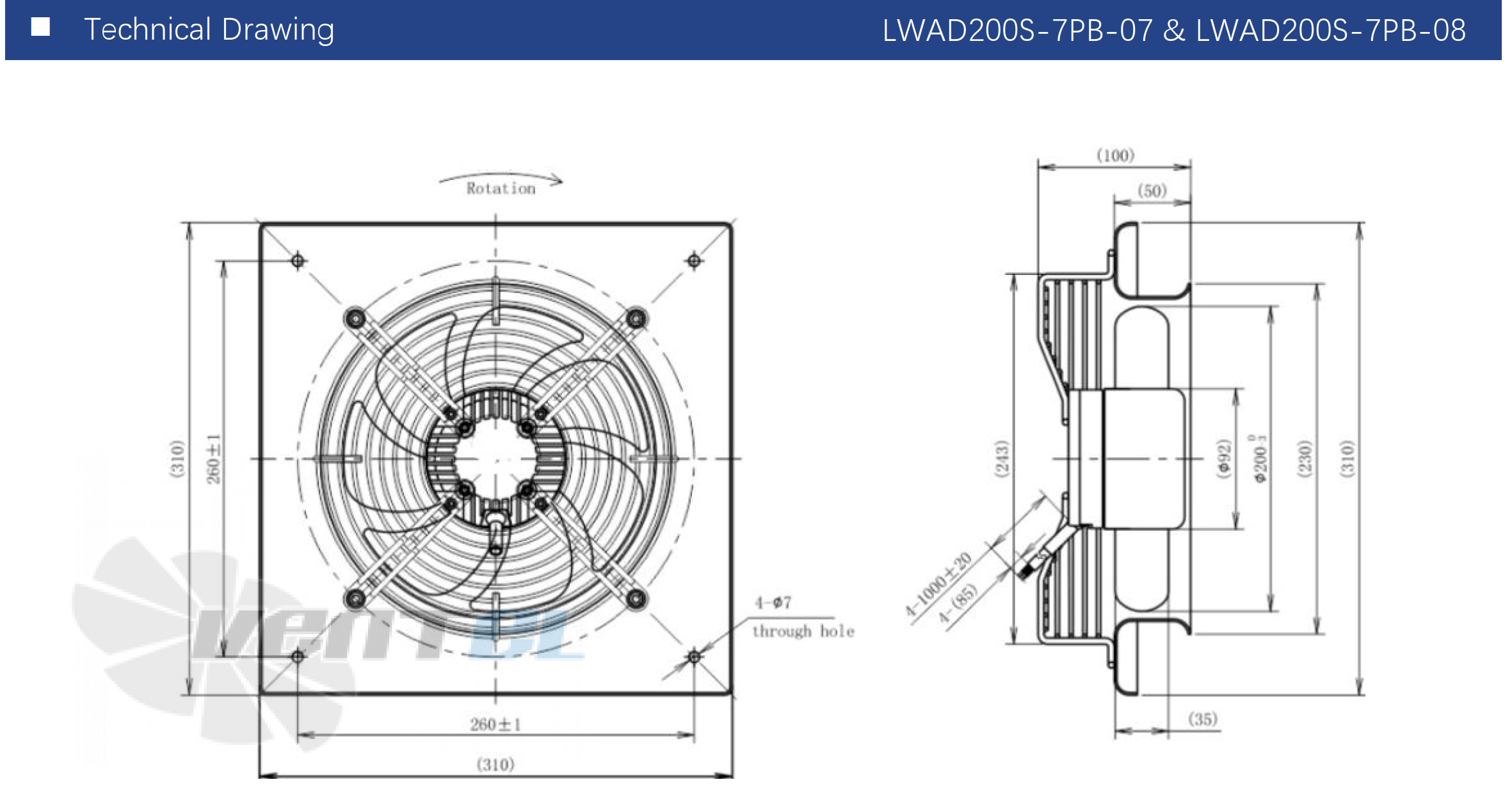 Longwell LWAD200T-7PB-08 - описание, технические характеристики, графики