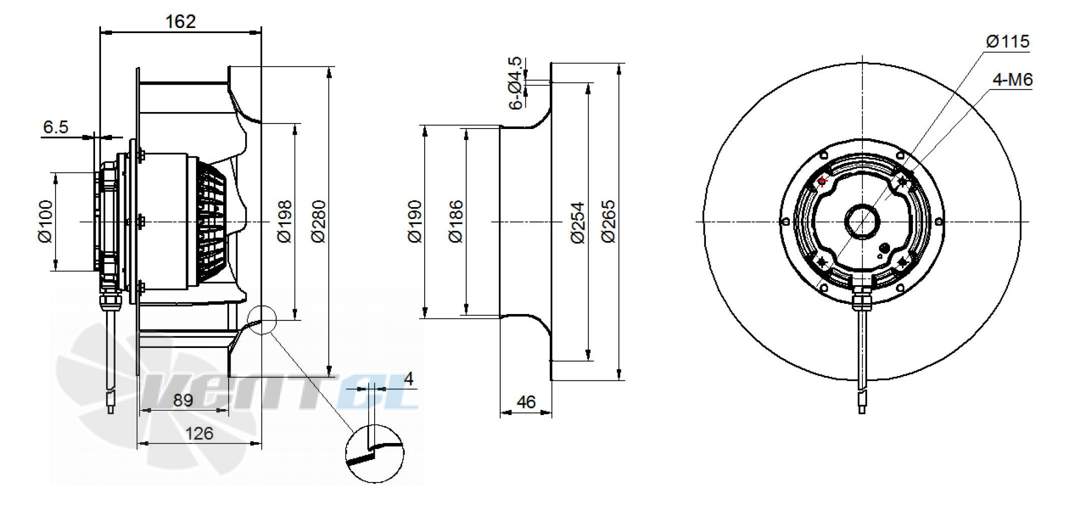 Sanmu YWF(K)2D280-GH01-LD - описание, технические характеристики, графики