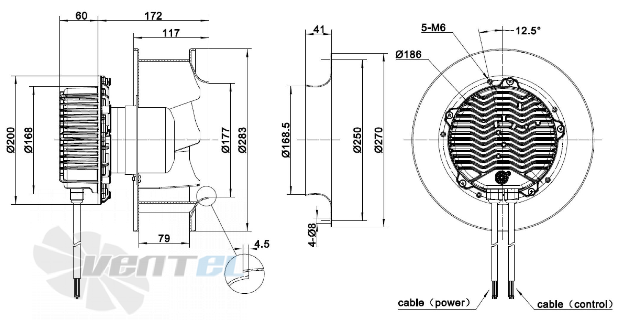 Sanmu ECF(K)6E250-PLHDAJ10-PRF - описание, технические характеристики, графики