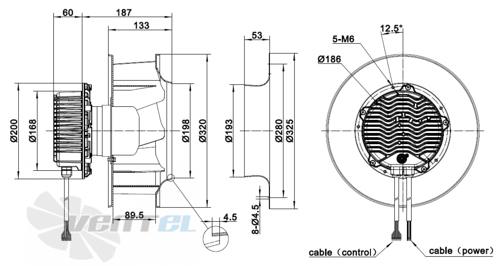 Sanmu ECF(K)6E280-PLHDAJ1-PRF - описание, технические характеристики, графики