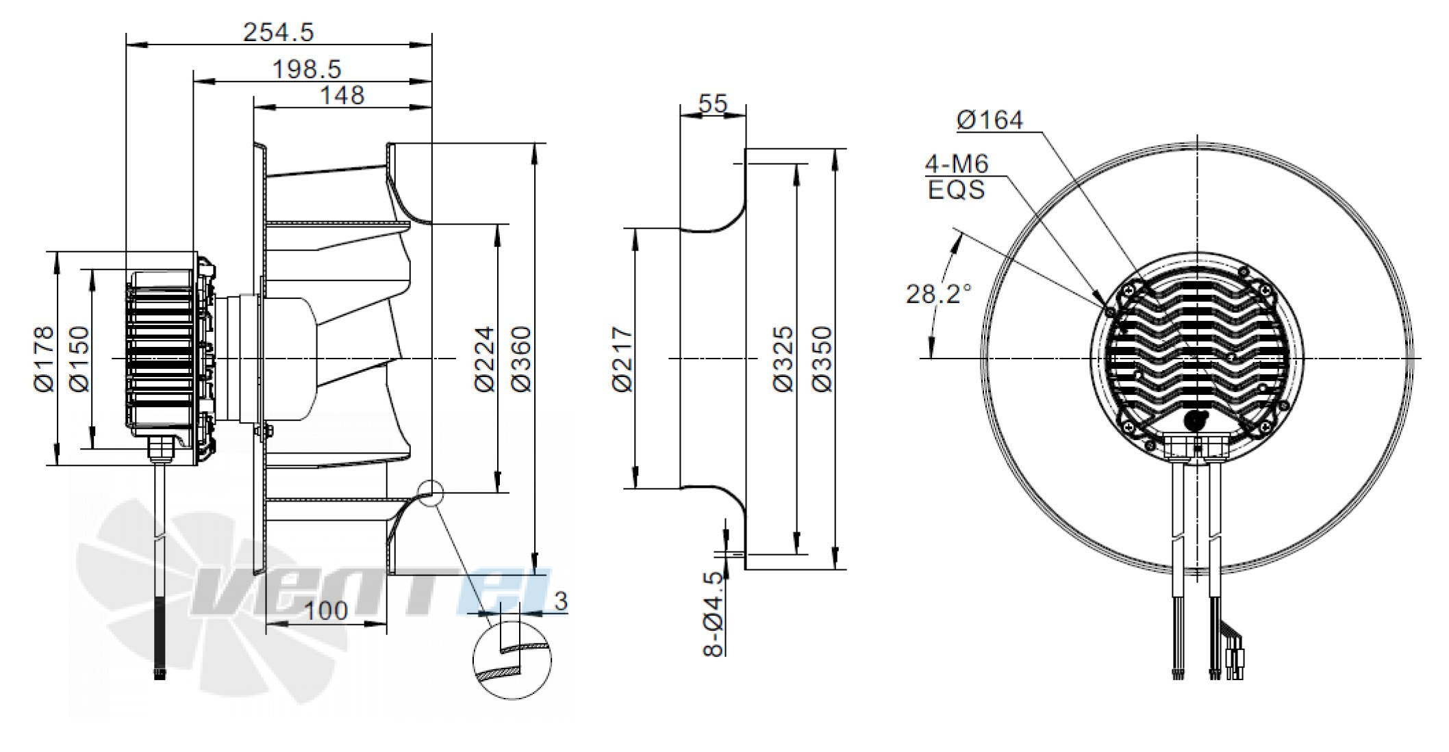 Sanmu ECF(K)6E310-PLHDAJ11-PRF - описание, технические характеристики, графики