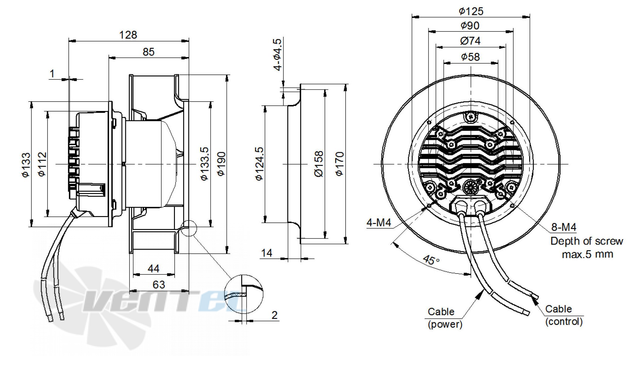 Sanmu ECF(K)6E192-PLHDAJ1 - описание, технические характеристики, графики