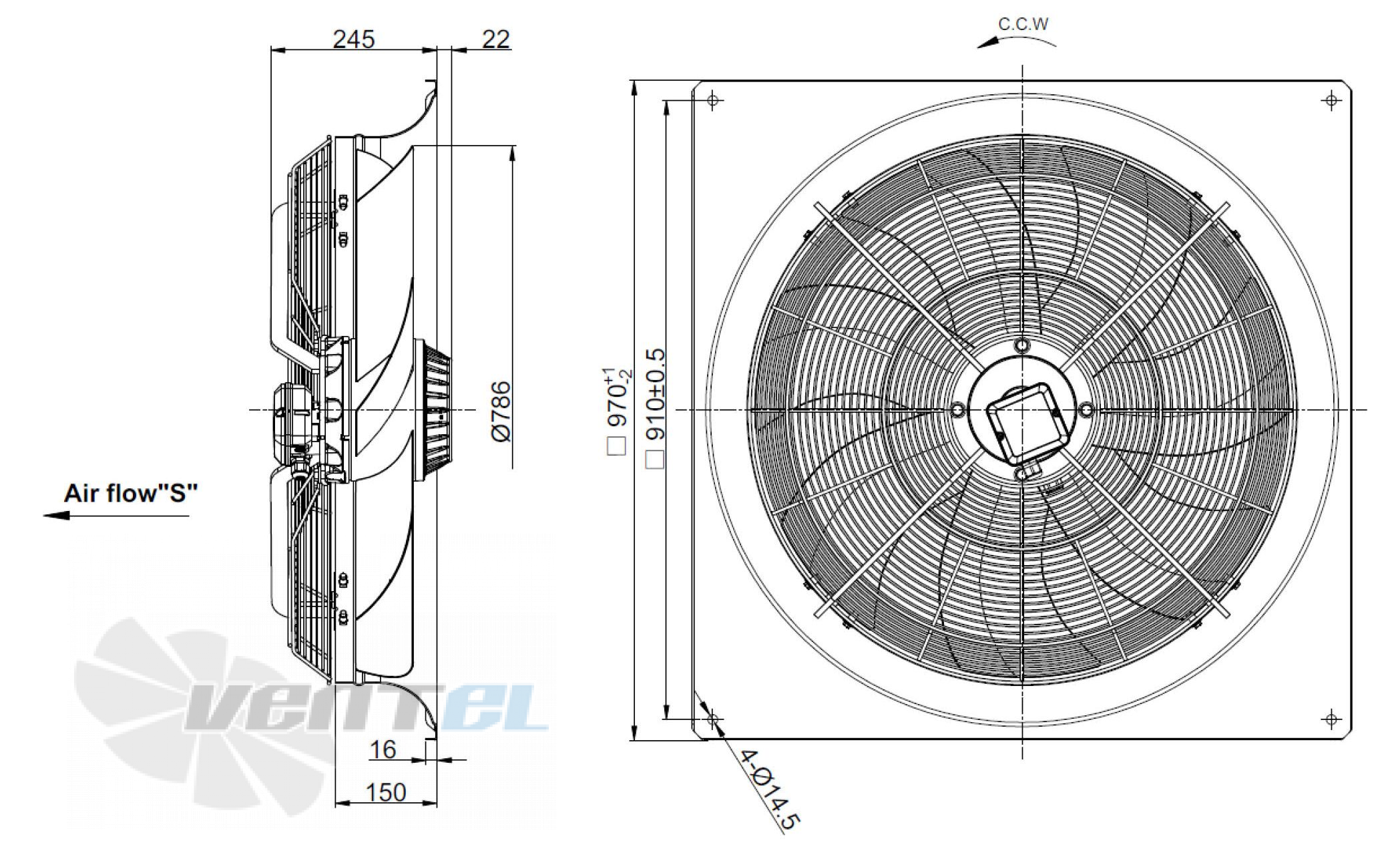 Sanmu YWF(K)6D800-ZF02A-S7I - описание, технические характеристики, графики