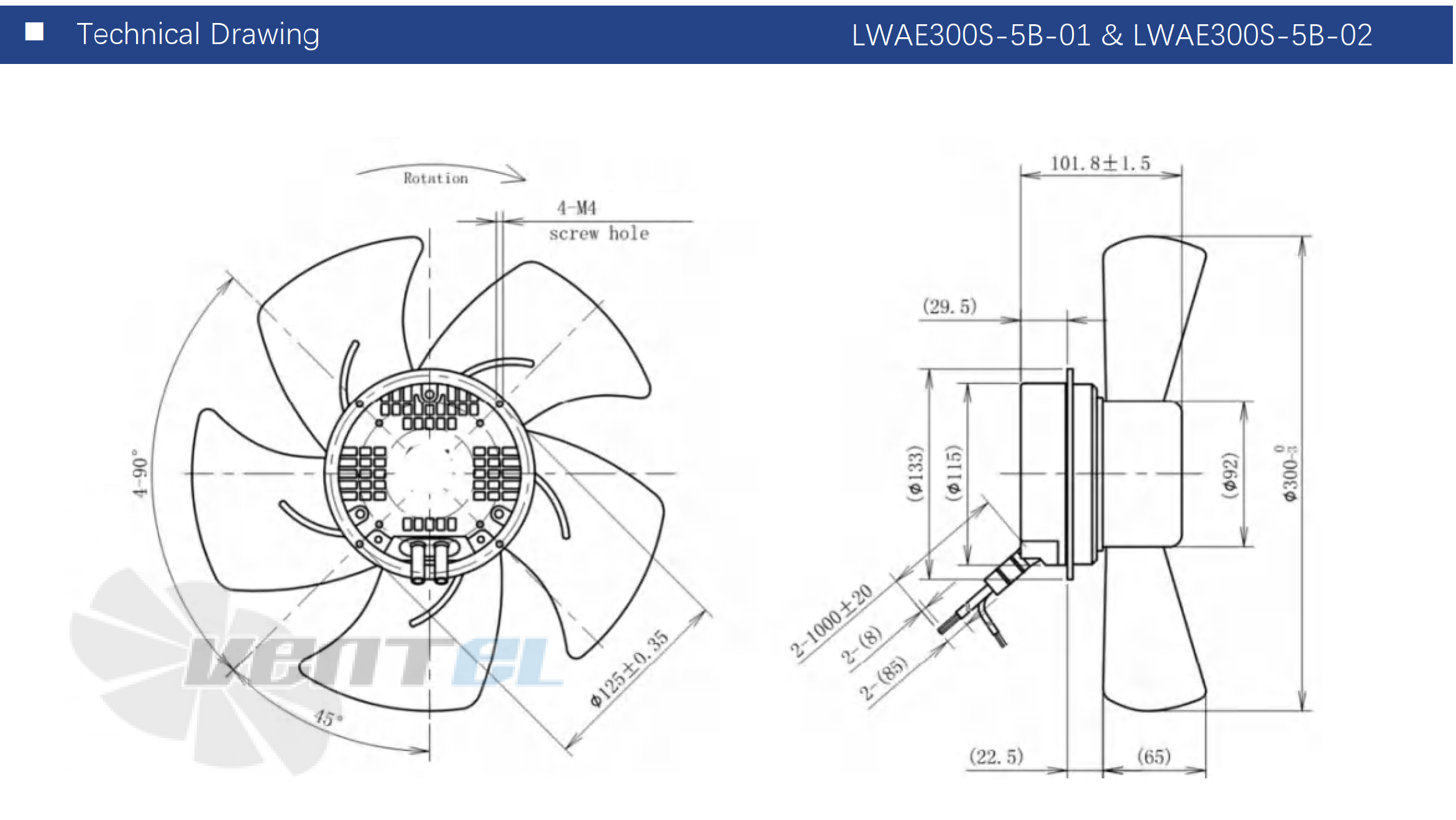 Longwell LWAE300T-5B-02 - описание, технические характеристики, графики