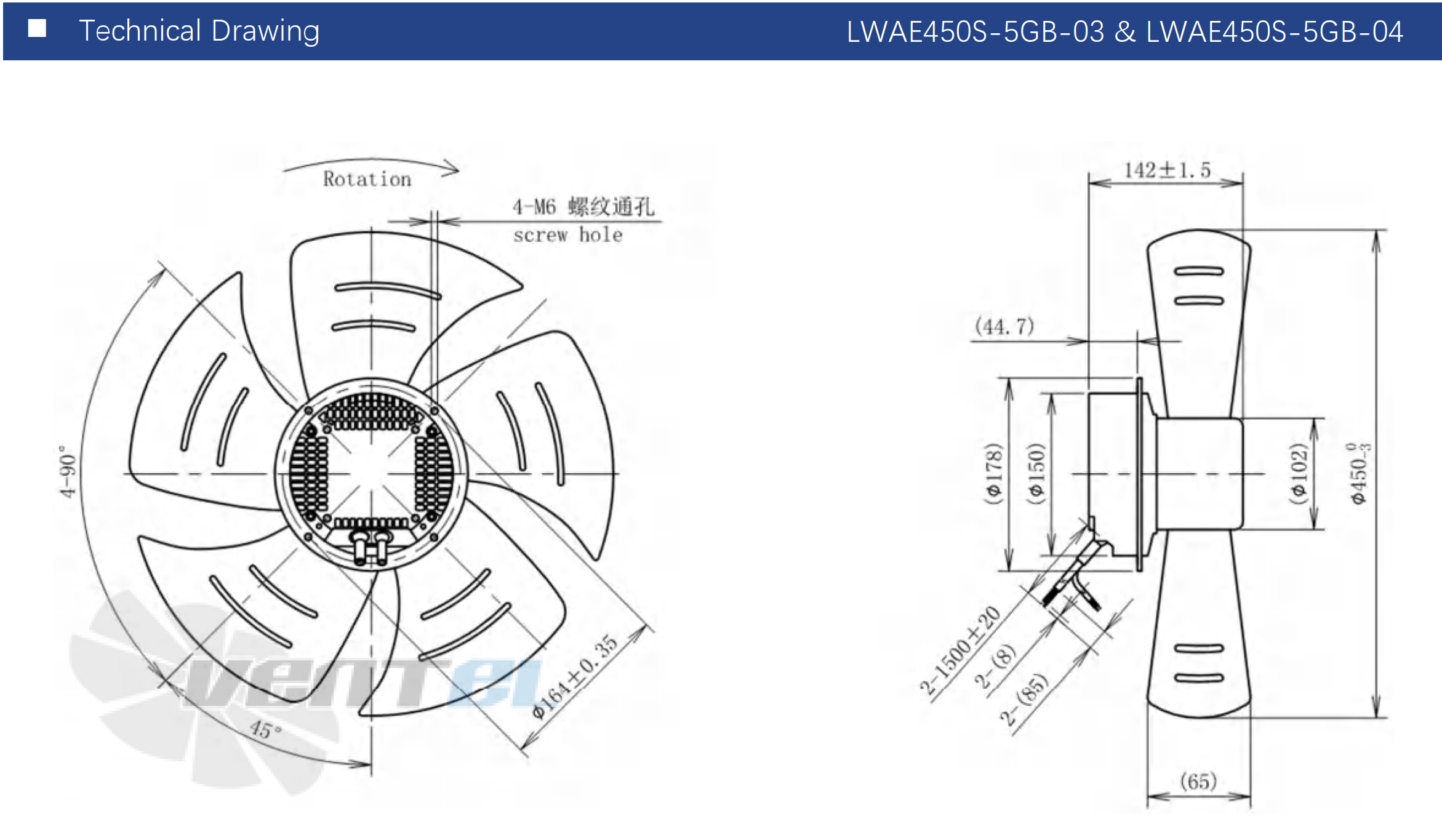 Longwell LWAE450S-5GB-03 - описание, технические характеристики, графики