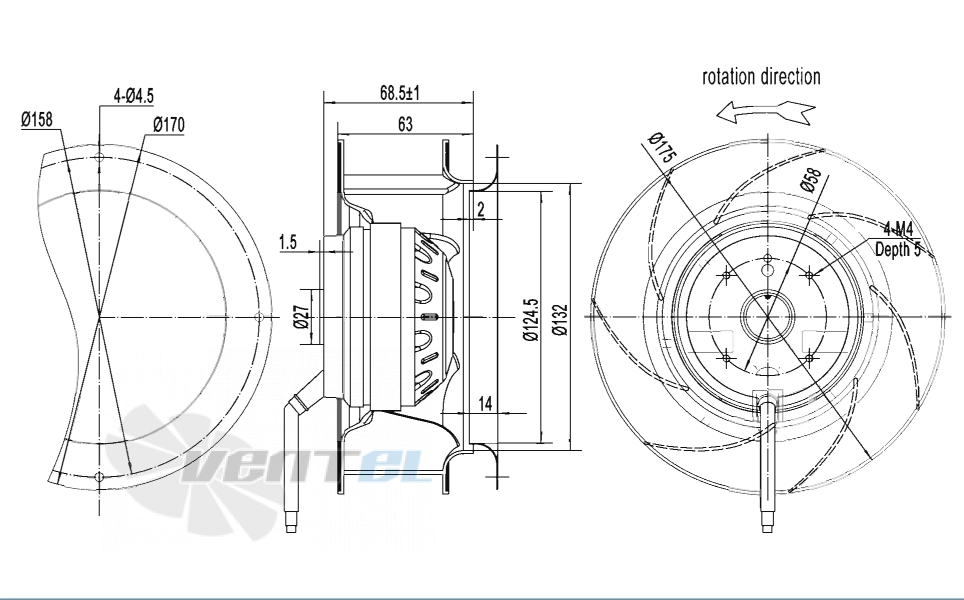 AFL AFL B2E175-063A-AA00 0.05 КВТ - описание, технические характеристики, графики