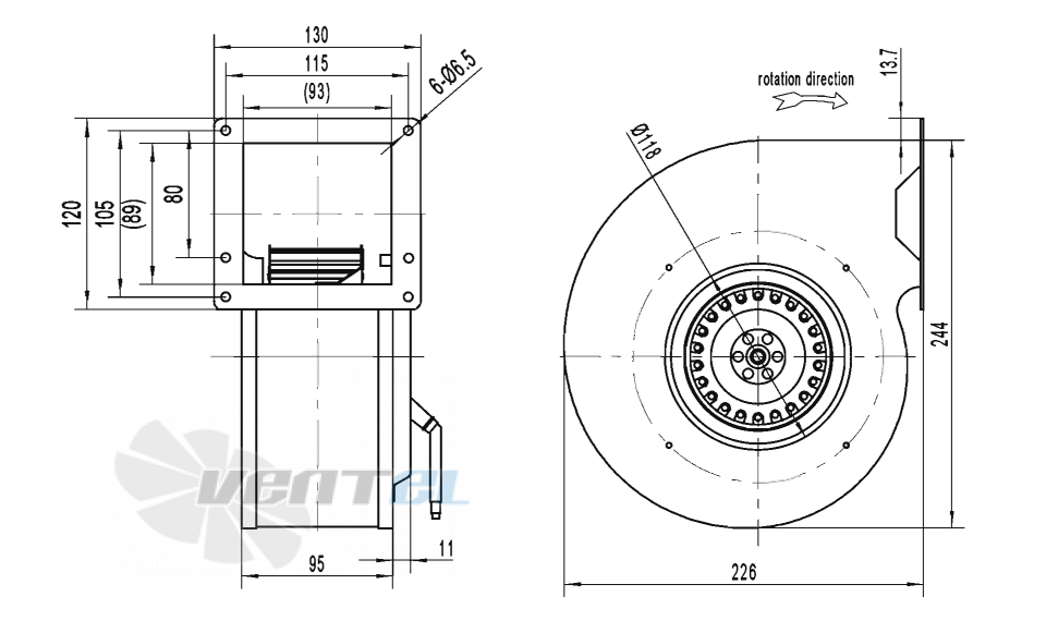 AFL AFL F2E140-060W-TAS0 0.09 КВТ - описание, технические характеристики, графики