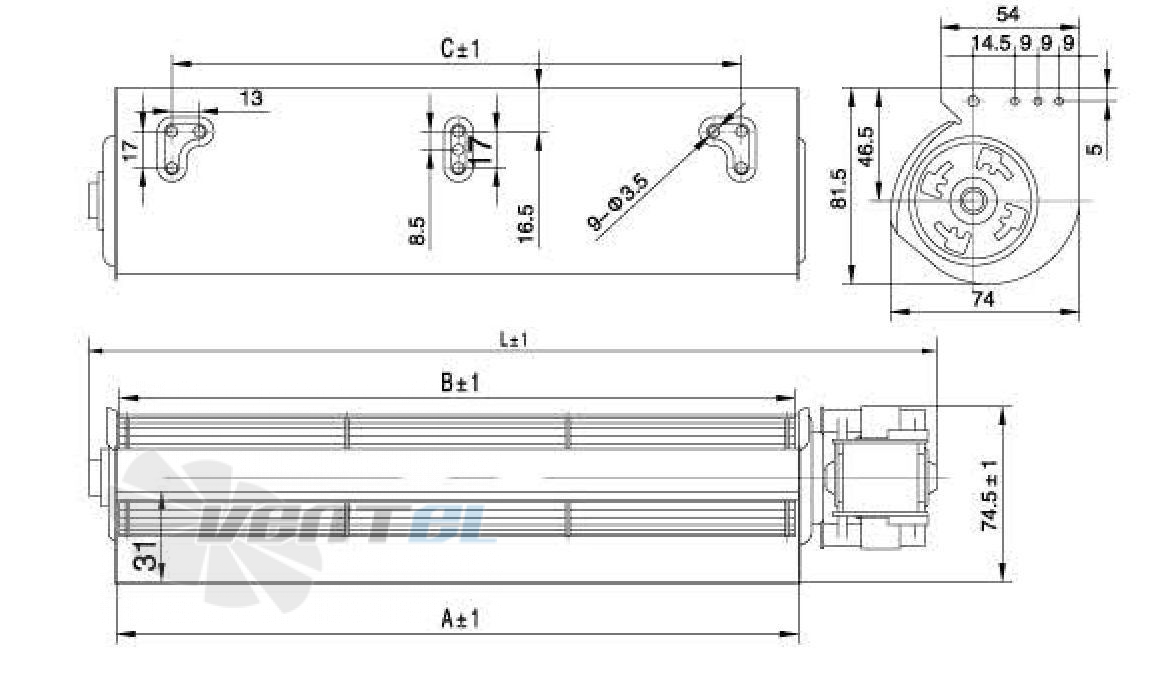 Weiguang YGF 48-90 220В - описание, технические характеристики, графики