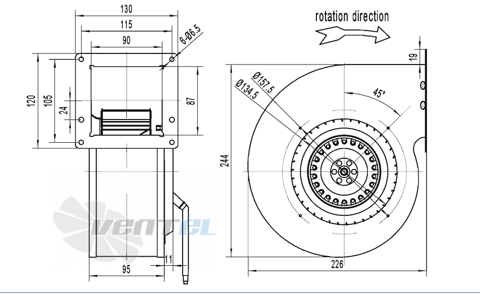 AFL AFL F2E160-070W-TES0 0.22 КВТ - описание, технические характеристики, графики