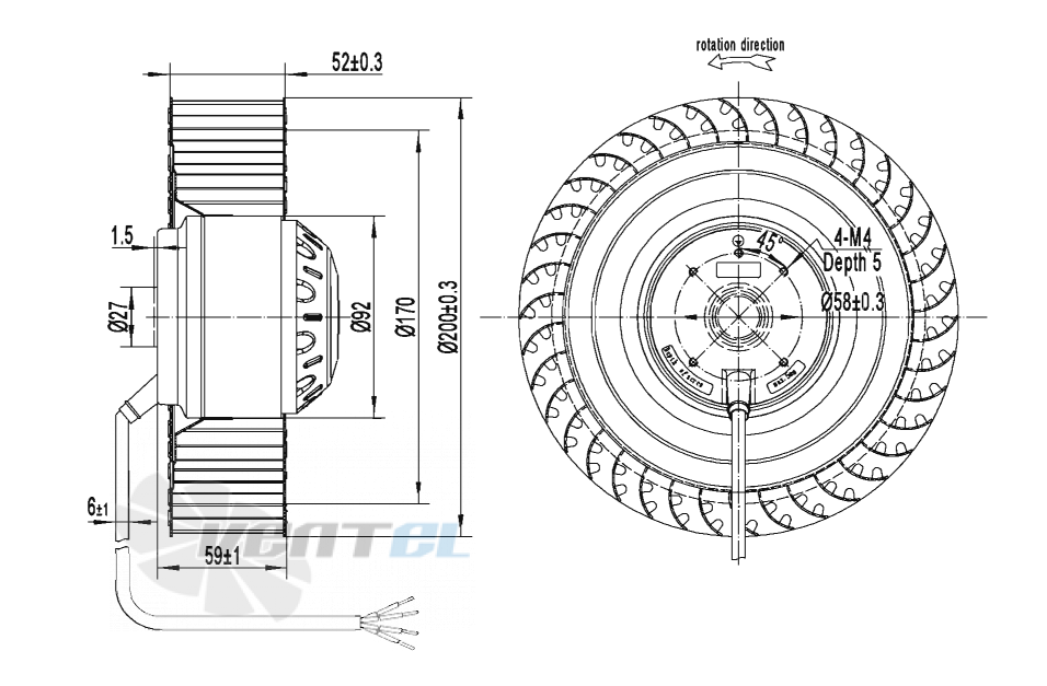 AFL AFL F4E200-052A-AE00 0.12 КВТ - описание, технические характеристики, графики